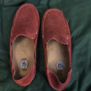 Practically New Olukai suede leather slip-ons 7.5